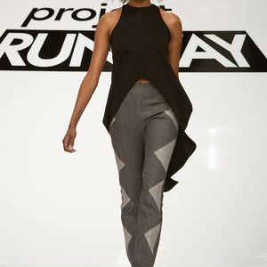 Amanda Valentine Project Runway jeans pants size 8.  New.  Black